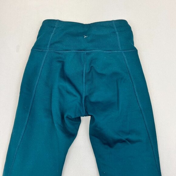 Old Navy Womens Go-Dry Teal Drawstring Waist Activewear Ankle Leggings Size XS - Picture 4 of 9